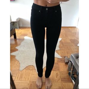 LF CarMar High Waisted Black Stretch Skinny Jeans